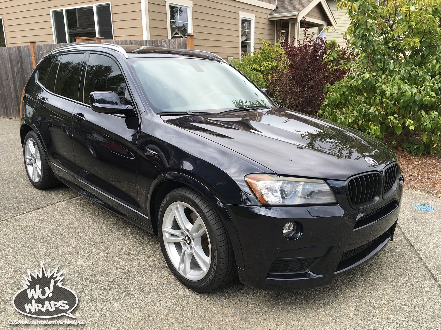 BMW X3 Msport Oracal 8300 Dark Grey Smoked Taillights Vinyl Wrap Wu